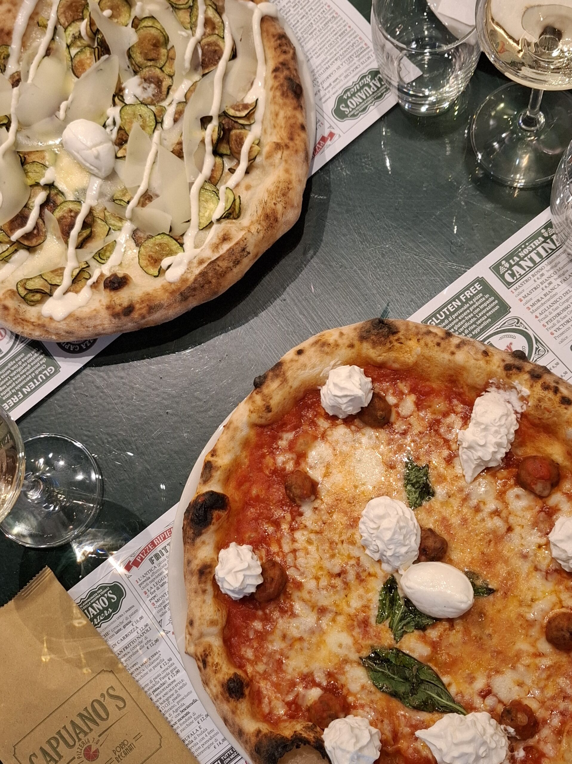 Pizze menu invernale Capuano's Pizzeria